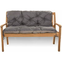 Coussin pour banc de jardin 180x60x50cm, coussin de banc de jardin, coussin de banc extérieur Anthracite, coussin de balançoire, coussin de jardin