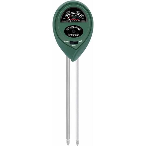 Humidimètre du sol pour plantes - 3 en 1 mètre - PH, humidité et photomètre  