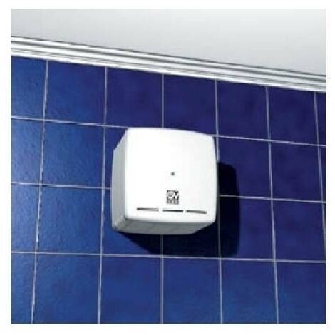 Vortice – Ventilatore centrifugo per bagno 70m3/h – Plastica resistente ai raggi UV – Motore con protezione termica – Valvola di non ritorno (1/10)