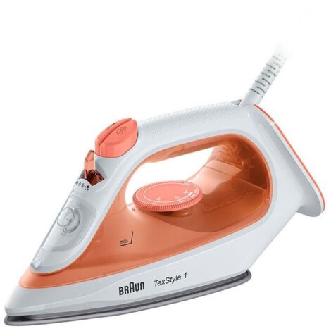 Braun TexStyle 1 SI 1009 Ferro a Vapore Piastra Antiaderente 1900 W Arancione Bianco (1/4)