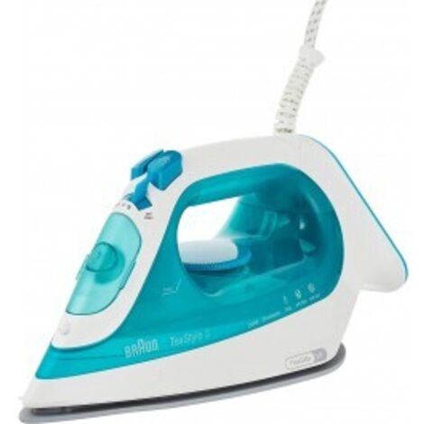 Ferro da Stiro Braun SI 3041 GR a Vapore Piastra in Ceramica Turchese Bianco 2350 W (1/4)