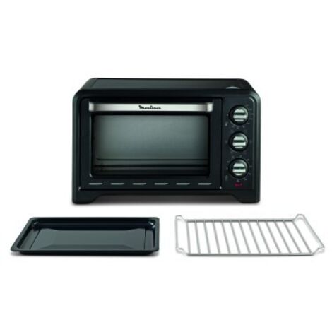 Moulinex Optimo OX444810 - Fornetto elettrico 19 L, potenza 1380 W, funzioni di cottura multiple, timer integrato, termostato regolabile, colore Nero (1/5)