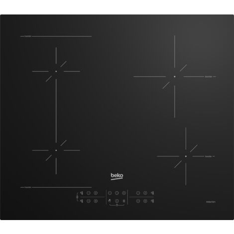 Beko HII64200SFMT Piano Cottura Induzione 4 Fuochi Larghezza 60 cm colore Nero