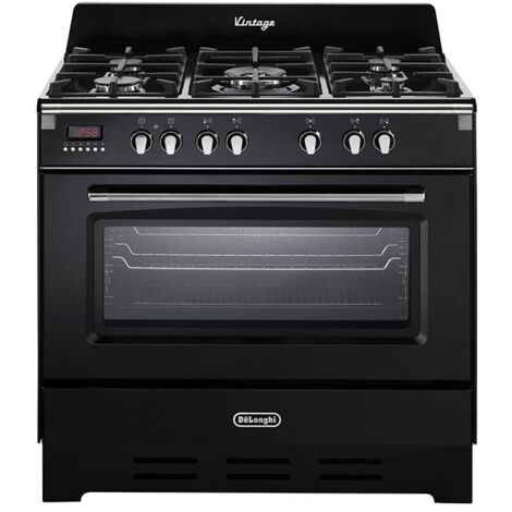 De Longhi MEM 965 NN ED Cucina Freestanding a Gas 5 Fuochi Classe A Nero