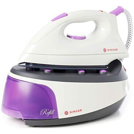 Ferro da Stiro SINGER SHG 2627 a Caldaia 2200 W Ceramica Grigio Porpora Bianco