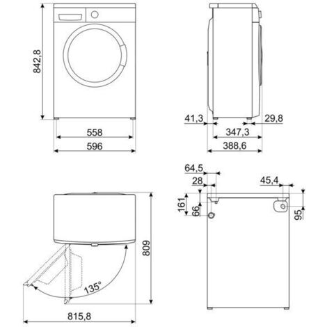 Smeg lbw40cit lavatrice 4kg. 1000 giri classe d 15 programmi profondità slim 36 cm