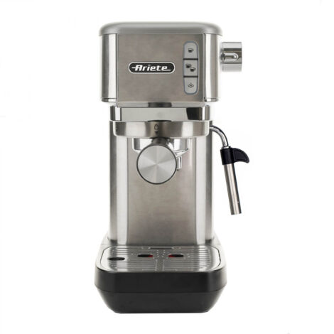 Ariete 1380 Macchina Da Caffè con Display Digitale e Macinacaffè Integrato Grigio