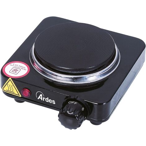 Ardes AR1F18 piano cottura Nero, Acciaio inossidabile Superficie piana Piastra sigillata 1 Fornello(i) (1/5)