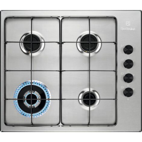 Electrolux EGS6414X Piano Cottura a Gas Tripla Corona Acciaio Inox 60 cm