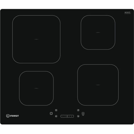 Indesit IS 83Q60 NE Piano Cottura a Induzione 4 Zone 59 cm Nero