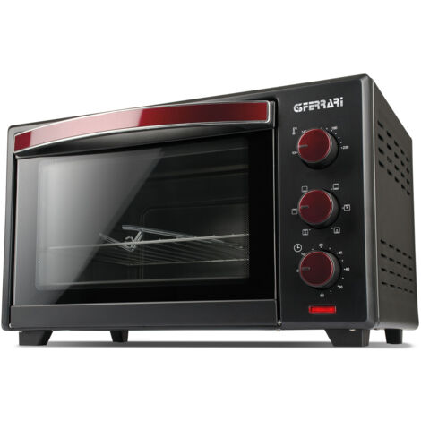 Forno elettrico ventilato 28 litri 1600W – Timer 60 minuti – Termostato 100°-230° C – Funzioni standard, grill, combinata – Colore nero – G3 Ferrari (1/10)