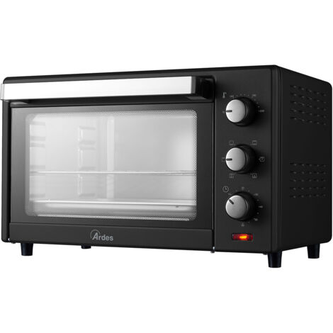 Fornetto Elettrico Ventilato Ardes AR6231B Timer Sei Funzioni Cottura 1600 W Nero