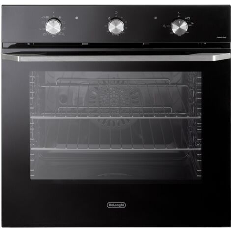 DeLonghi NSM7NLPPP Forno Elettrico Multifunzione da Incasso Easy Steam e Idroclean Termoventilata 3D Master Pizza Capacita' 74 Litri Classe energetica A 9 programmi 59,5 cm Vetro Nero