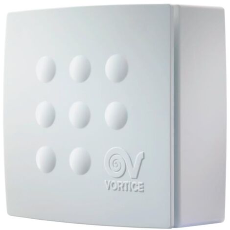 Aspiratore Centrifugo da Condotto Vortice Quadro Micro 80 - Bianco