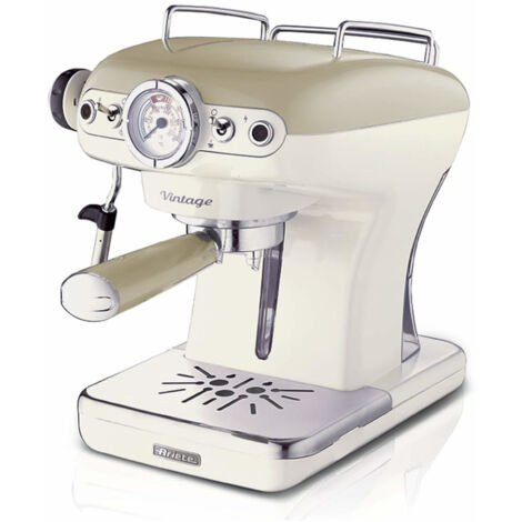 Ariete Macchina da caffe' Espresso 138913 Polvere + Cialde, Cappuccinatore, Beige