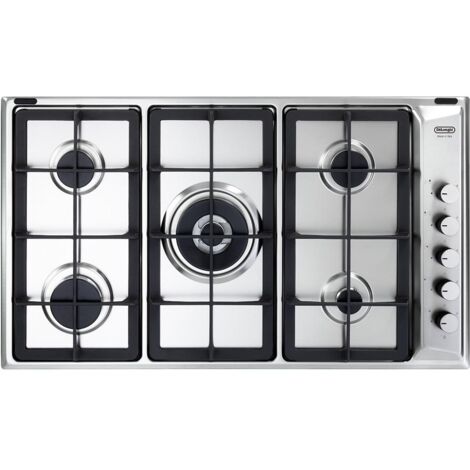 De Longhi IL 59 PRO ND Piano Cottura Acciaio Da Incasso 86 cm Gas 5 Fornelli (1/3)