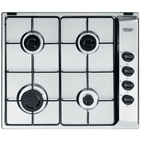 De Longhi YAL 46 ASV Piano Cottura Da Incasso 58 cm Gas 4 Fornelli Acciaio Inossidabile