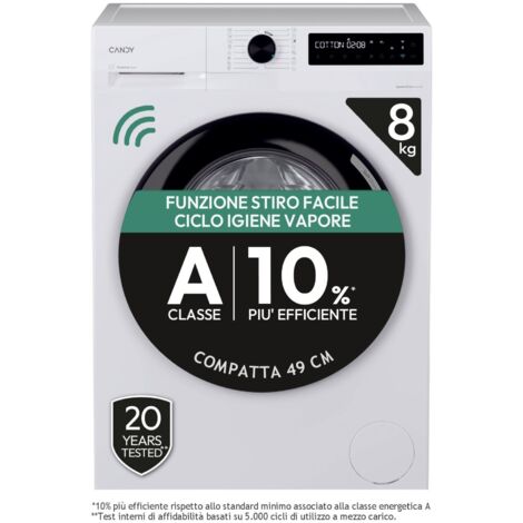 Lavatrice Candy 500 BR48B6-S libera installazione 8Kg 1400rpm 72dB 42kWh 45l 85cm Classe A Bianco