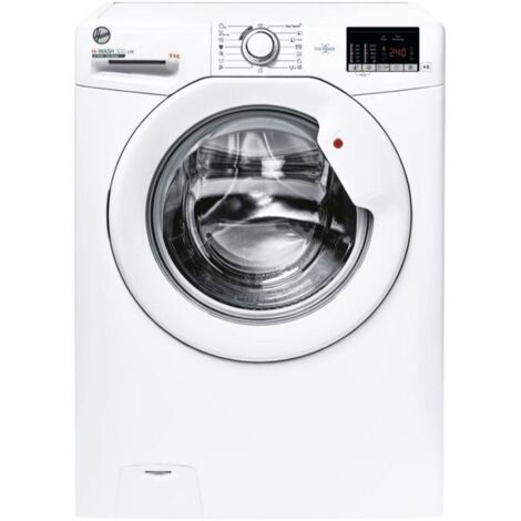 Hoover H-WASH 300 Lite H3W 492DA4-S - Lavatrice a carica frontale 9 kg, 1400 rpm, Classe B, Connettivita' NFC, Programma Allergy Care, (85x60x52 cm), Bianco (1/5)
