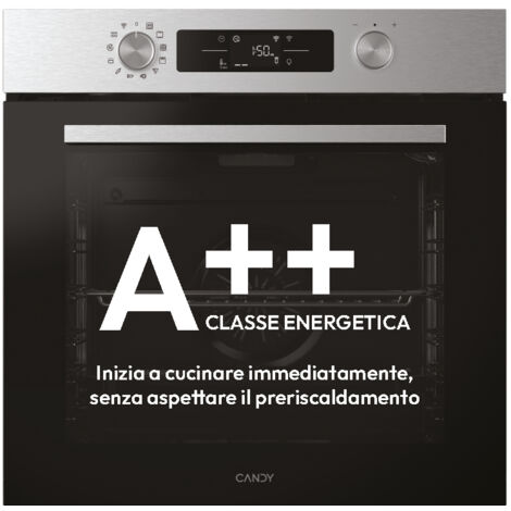 Candy Moderna CA6 N3B1HTX. Dimensione del forno: Largo, Tipo di forno: Forno elettrico, Capacità interna forno totale: 78 L. Posizionamento dell'apparecchio: Da incasso, Colore del prodo... - 33703987