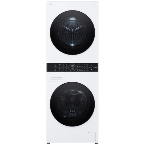 LG WashTower WT1210WWF Colonna Bucato 12/10kg AI DD, Classe A, Pannello unificato. Tipo di carica: Caricamento frontale, Posizionamento dell'apparecchio: Libera installazione, Colore del prodotto: ...