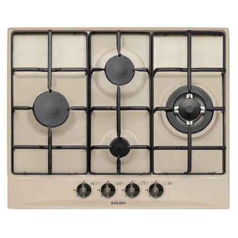 Glem Gas GT645SA piano cottura Sabbia Da incasso 60 cm 4 Fornelli