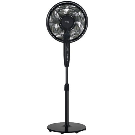 Beko - EFS6700B - Ventilatore a Piantana, 50 W, 3 Velocità, Altezza e Inclinazione Regolabile - Nero, 40,1 x 40 x 134,5 cm