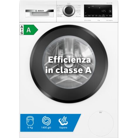 Bosch WGG244Z0IT Serie 6, Lavatrice a carica frontale, capacità 9 kg, Sistema anti macchia, Bianco