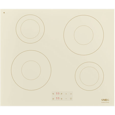 SMEG Piano Cottura Induzione Crema 60 cm
