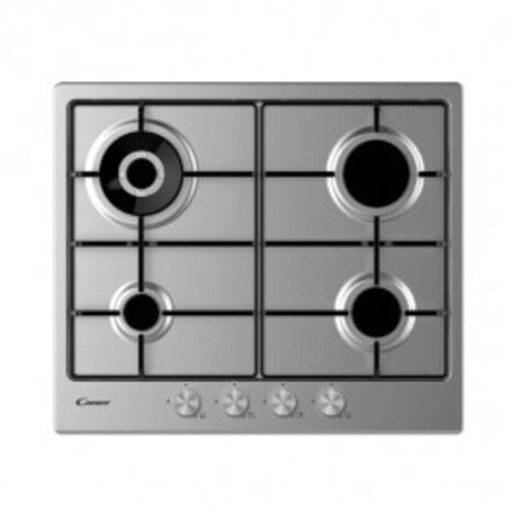 Candy Moderna CHW6BR4WPX piano cottura Acciaio inox Da incasso 60 cm Gas 4 Fornelli (1/5)