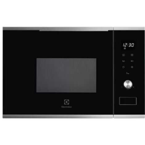 Electrolux KMSD203TMX Microonde con grill Da incasso 20 L 800 W Nero, Acciaio inox