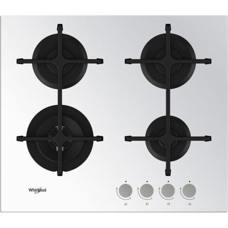 Whirlpool GOA 6423/WH Piano Cottura da Incasso Gas 4 Fornelli Bianco (1/10)