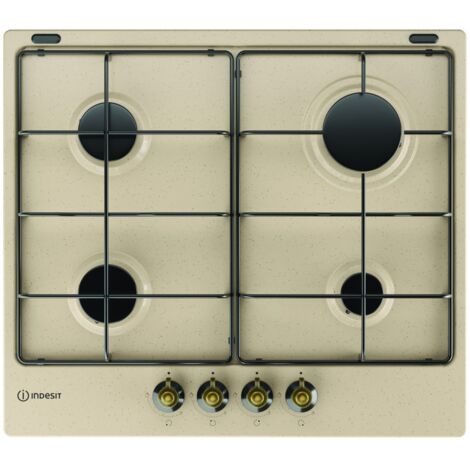 Indesit TH 642 /I (AV). Colore del prodotto: Avena, Posizionamento dell'apparecchio: Da incasso, Dimensione della larghezza del piano cottura: 58 cm. Tipo di controllo: Manopola, Posi... - TH642/I(AV)
