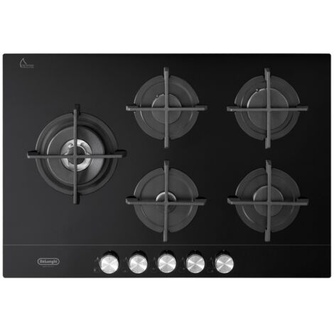 De'Longhi NSL 575D NCM piano cottura Nero Da incasso 75 cm Gas 5 Fornelli