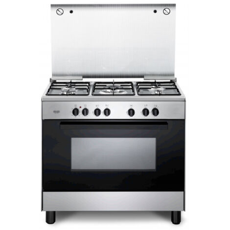 De’Longhi FMX 96 ED. Tipo di prodotto: Cucina, Colore del prodotto: Nero, Acciaio inox, Tipo di controllo: Manopola. Tipo di piano cottura: Gas, Numero totale di fuochi: 5 Fornello(i), Nume... - FMX96