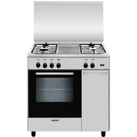 Glem Gas AS854GI cucina Elettrico/Gas Acciaio inox (1/3)