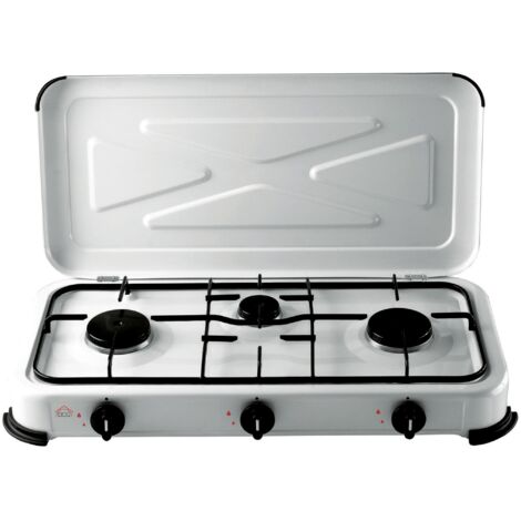 DCG Eltronic EKP 2423 Nero, Bianco Superficie piana Gas 3 Fornelli