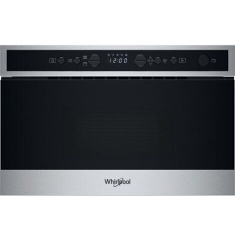 Whirlpool WMN4I4BX Microonde con grill, inox, Display digitale, Crisp, Jet defrost 22 Lt