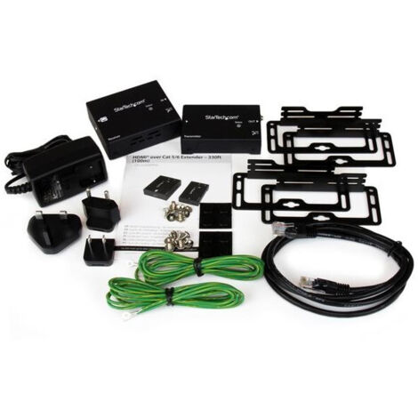 StarTech.com ST121HDBTPW moltiplicatore AV Trasmettitore e ricevitore AV Nero (1/5)