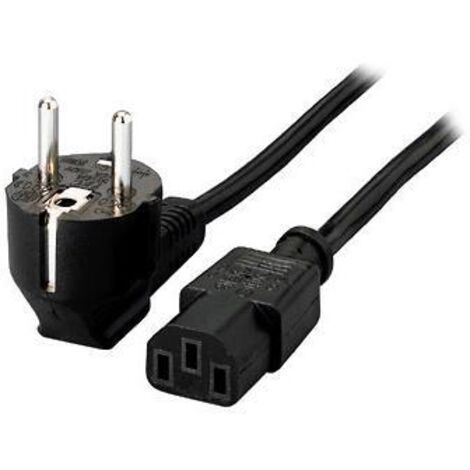 Equip 112120 cavo di alimentazione Nero 1,8 m Accoppiatore C13 CEE7/4 (1/2)