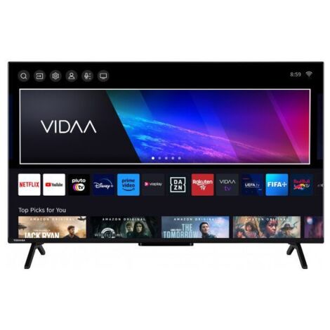 Toshiba 43QV2463DA TV 109,2 cm   43 pollici   4K Ultra HD Smart TV Wi-Fi Nero 250 cd.m²