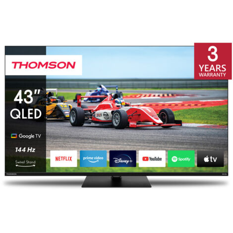 Thomson 43QG7C14 TV 109,2 cm (43pollici) 4K Ultra HD Smart TV Wi-Fi Nero