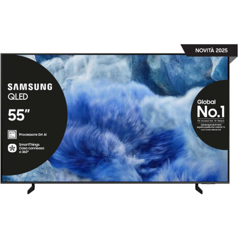 Samsung TVC LED 55 QLED SMART TV HDR10+ WIFI 3 HDMI 2USBQUANTUM OTS LITE SLIM (1/5)