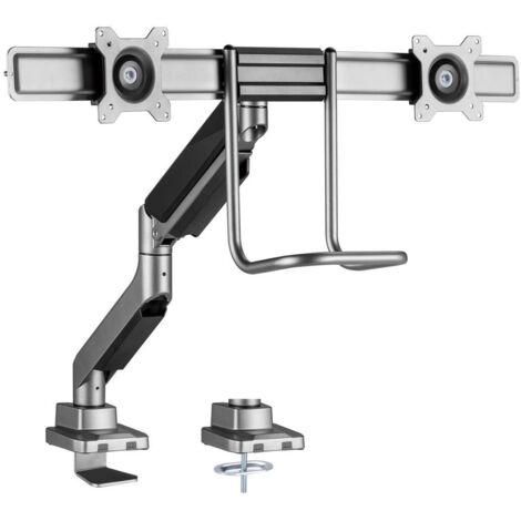 Equip 650161 supporto per scrivania doppio monitor nero (1/4)