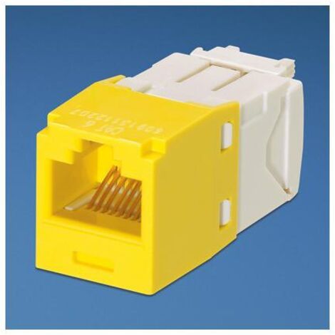 Panduit UTP RJ-45 MiniJack kat6, yellow (1/2)