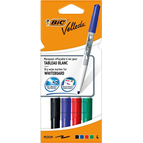 Pennarello Per Lavagna BIC Velleda 1701 ECOlutions Rosso – Punta 1,4 Mm – Inchiostro Inodore - 2