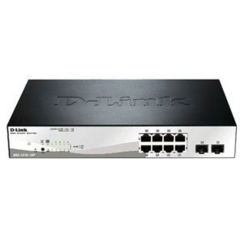 D-Link DGS-1210-10P Switch di Rete Gestito L2 8 Porte PoE Gigabit 2 SFP Nero (1/5)