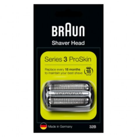 Braun F/C 32B-5 Testina Di Ricambio per Rasoio Braun 32B Nero