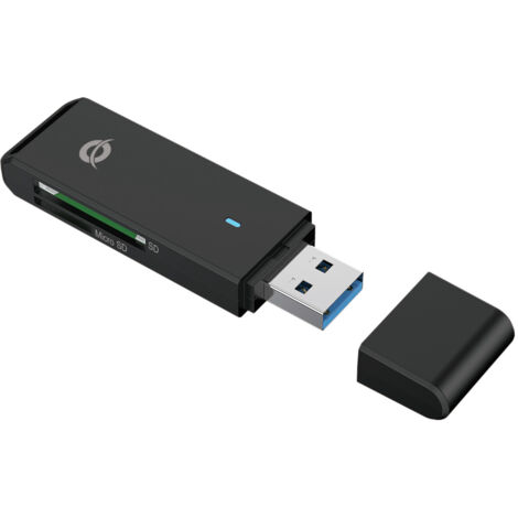 Conceptronic BIAN02B lettore di schede USB 3.2 Gen 1 (3.1 Gen 1) Type-A Nero (1/4)