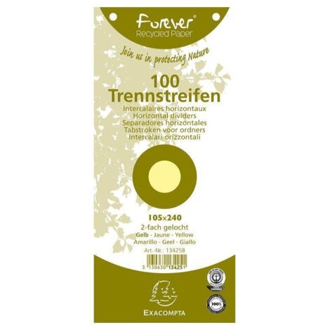 Exacompta 13425B divisore Giallo 100 pz (1/2)